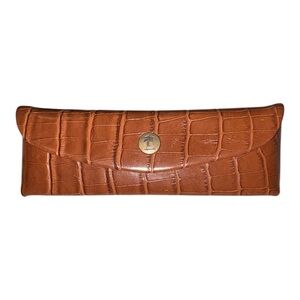 Tommy Bahama Croc Embossed Leather Eyeglasses Sunglasses Case J40